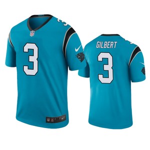 Carolina Panthers #3 Garrett Gilbert Nike Color Rush Blue Jersey