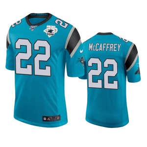 Carolina Panthers Christian Mccaffrey Blue 25th Season Classic Limited Jersey