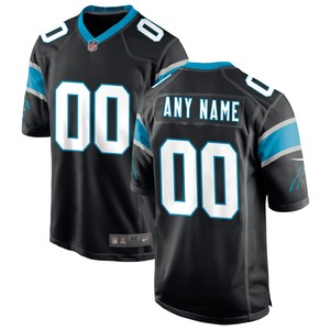 Carolina Panthers Custom Game Jersey Black Custom Jerseys Nfl