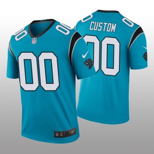 Carolina Panthers # Custom Nike Color Rush Blue Jersey