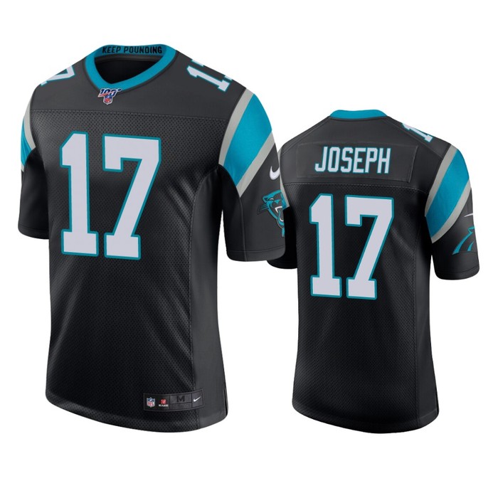 Carolina Panthers Greg Joseph Black 100th Season Vapor Limited Jersey