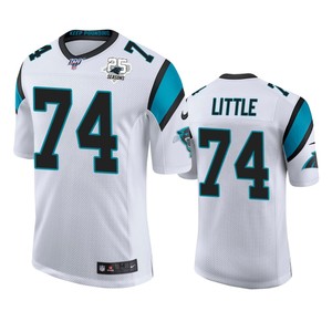 Carolina Panthers Greg Little White 25th Season Vapor Limited Jersey