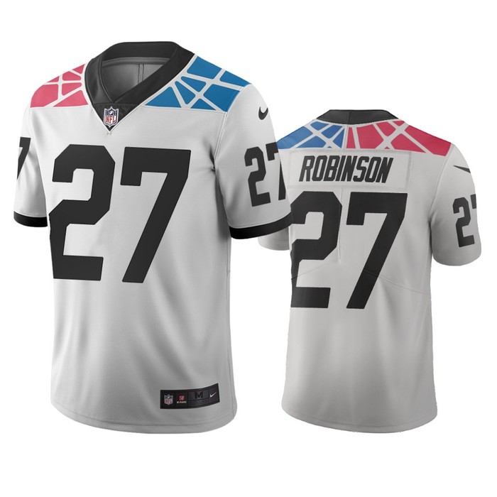 Carolina Panthers Kenny Robinson White City Edition Vapor Limited Jersey - Cocomos