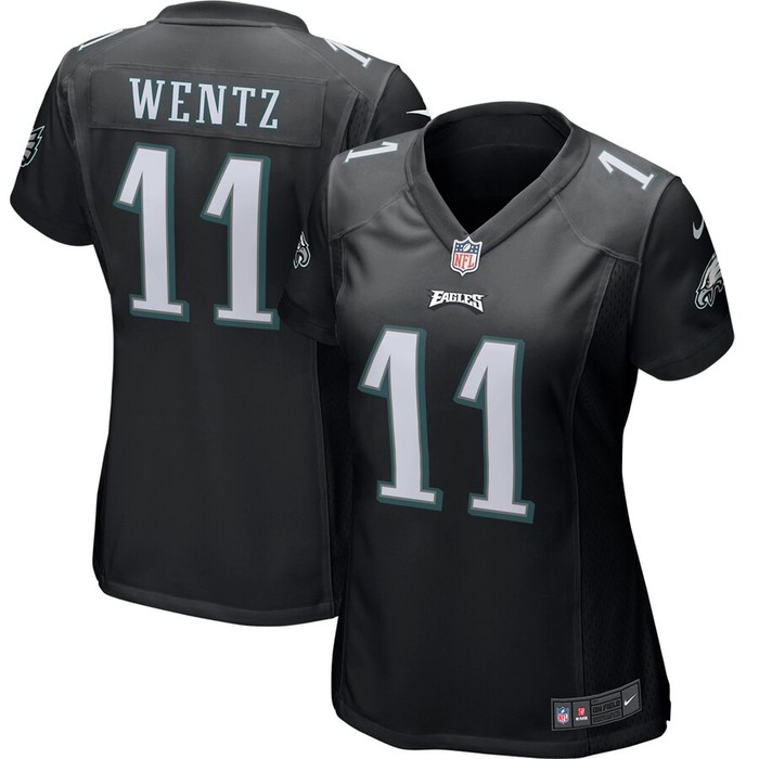 Carson Wentz Philadelphia Eagles Nike Womens Game Event Jersey - Black