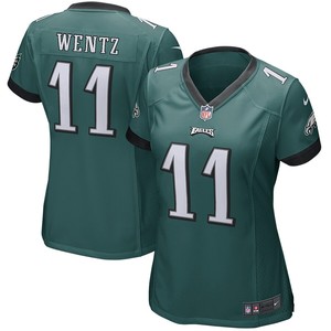 Carson Wentz Philadelphia Eagles Nike Womens Game Jersey - Green