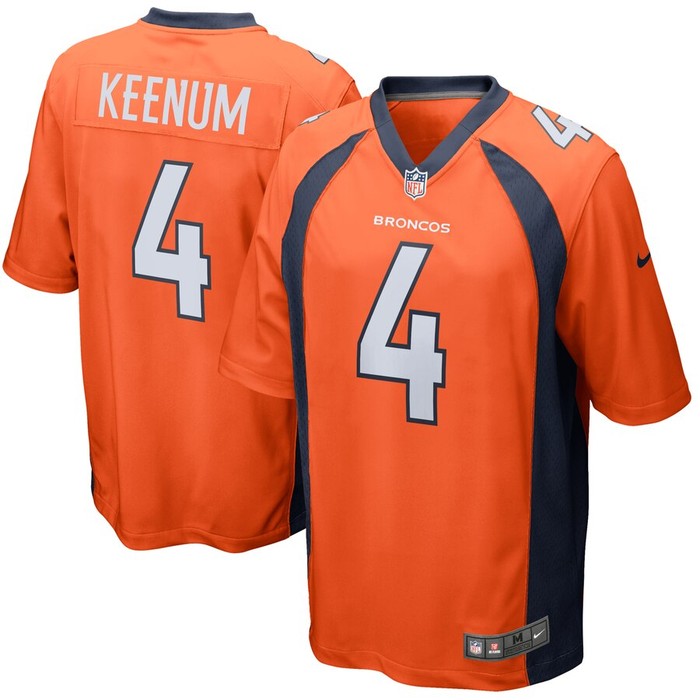 Case Keenum Denver Broncos Nike Game Jersey - Orange