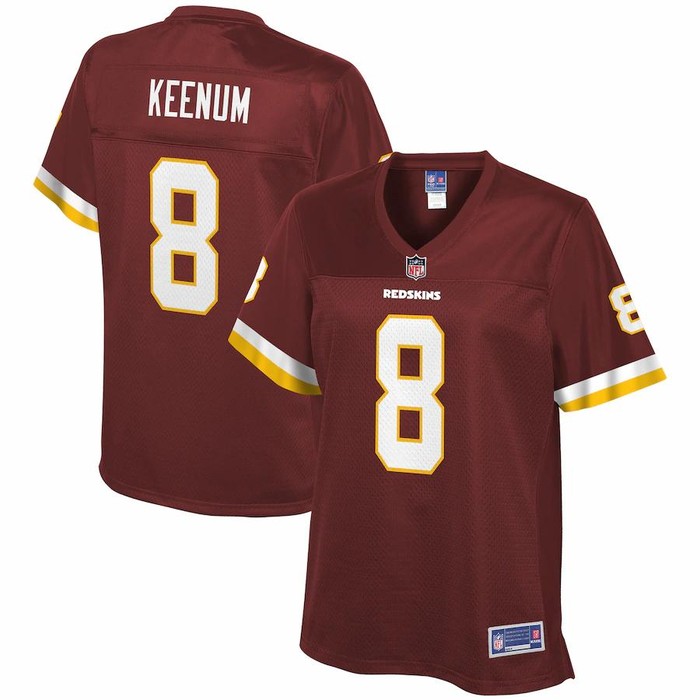 Case Keenum Washington Redskins Nfl Pro Line Womens Team Player Jersey - Burgundy