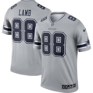 Ceedee Lamb Dallas Cowboys Inverted Legend Jersey - Gray Nfl