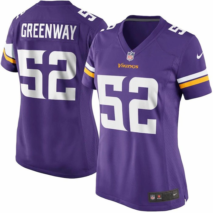 Chad Greenway Minnesota Vikings Nike Womens Game Jersey - Purple