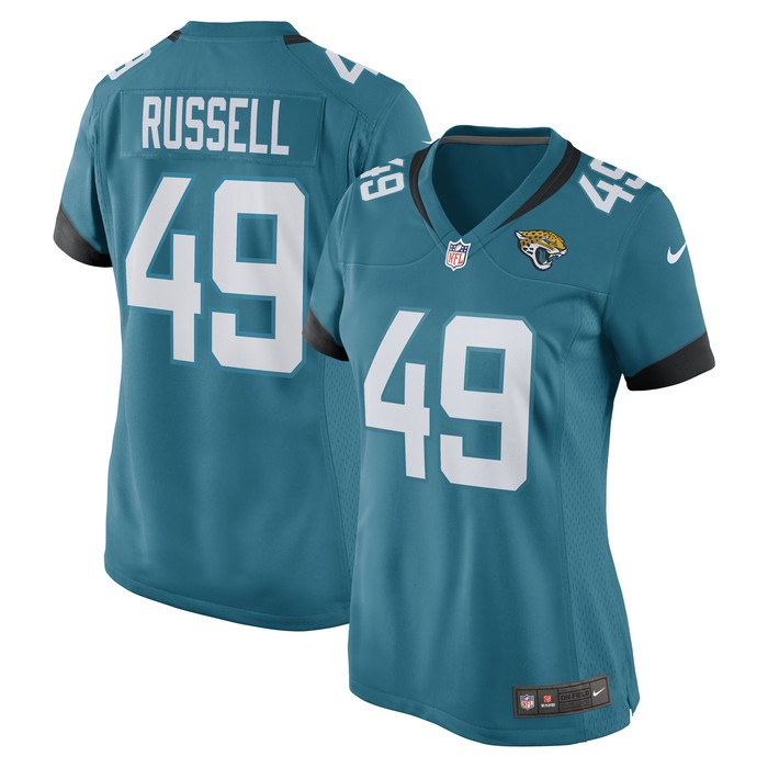 Chapelle Russell Jacksonville Jaguars Womens Game Player Jersey - Teal Nfl