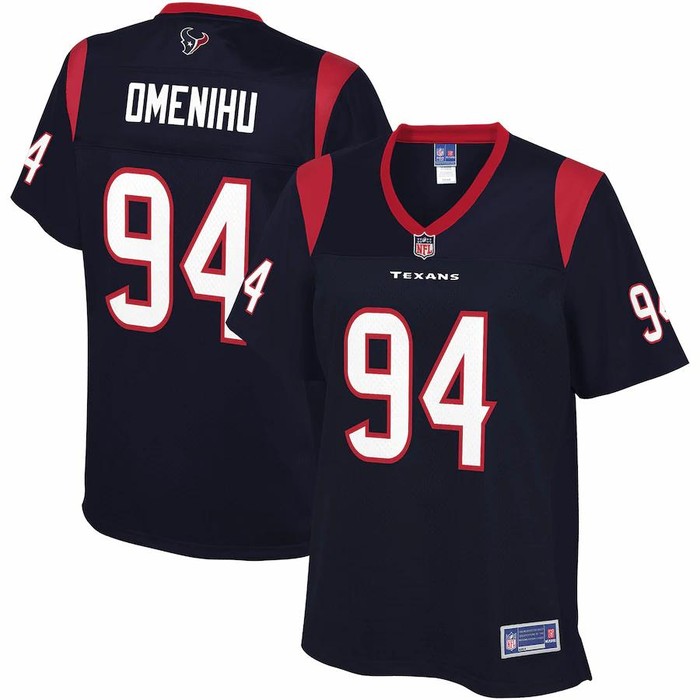 Charles Omenihu Houston Texans Nfl Pro Line Womens Team Player Jersey - Navy