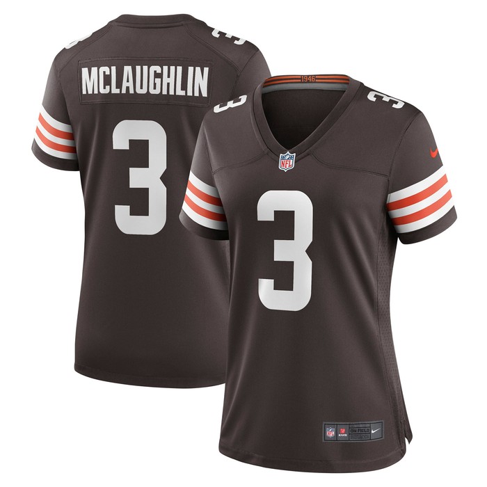 Chase Mclaughlin Cleveland Browns Womens Game Jersey - Brown Nfl