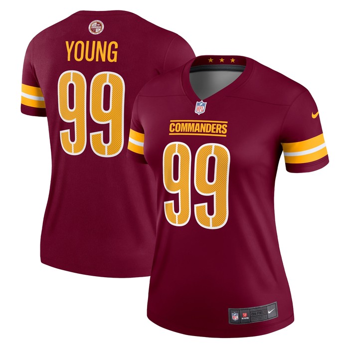 Chase Young Washington Commanders Womens Legend Jersey - Burgundy Nfl