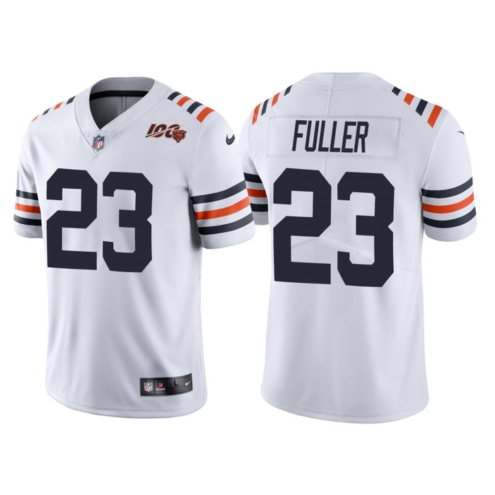 Chicago Bears 100th Anniversary Kyle Fuller White Classic Limited Jersey