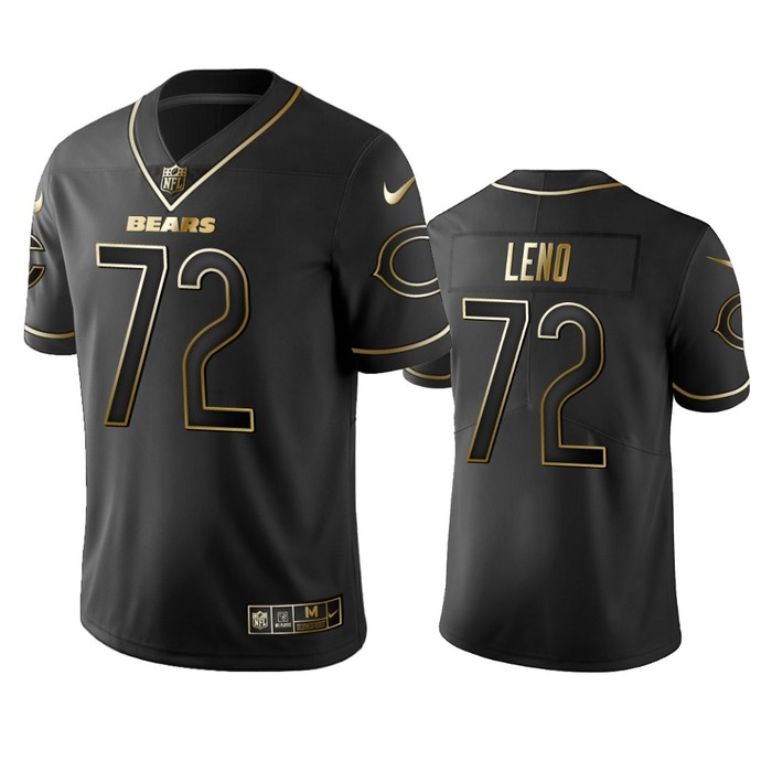 Chicago Bears Charles Leno Black Golden Edition 2019 Vapor Untouchable Limited Jersey - Mens