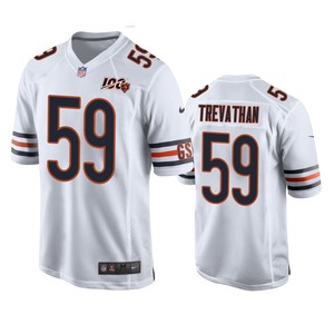 Chicago Bears Danny Trevathan White 100th Season Game Jersey - Men