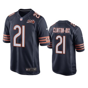 Chicago Bears Ha Ha Clinton-dix Navy 100th Season Game Jersey - Mens