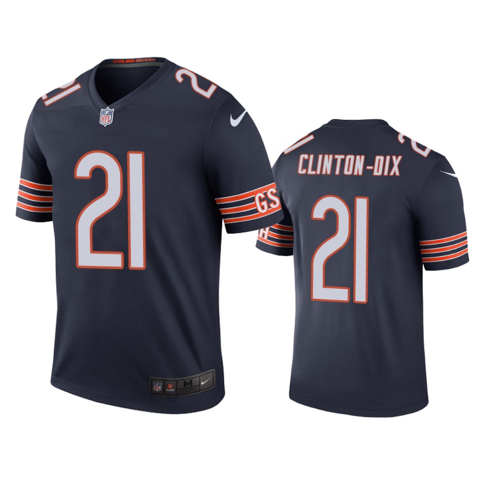 Chicago Bears Ha Ha Clinton-dix Navy Color Rush Legend Jersey - Cocomos