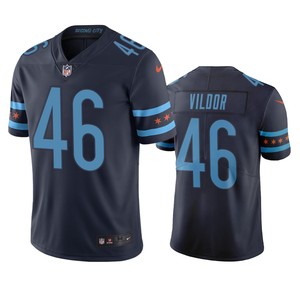 Chicago Bears Kindle Vildor Navy City Edition Vapor Limited Jersey