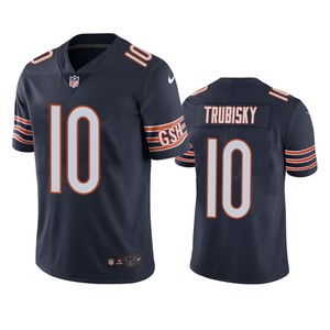 Chicago Bears Mitchell Trubisky Navy Vapor Limited Jersey