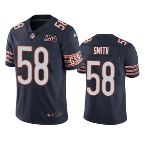 Chicago Bears Roquan Smith Navy 100th Season Vapor Limited Jersey