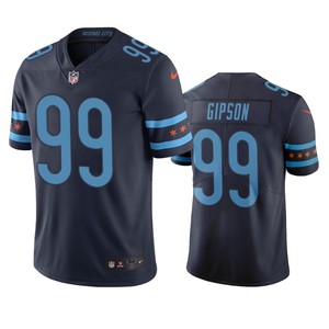 Chicago Bears Trevis Gipson Navy City Edition Vapor Limited Jersey