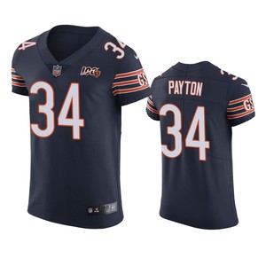 Chicago Bears Walter Payton Navy 100th Season Vapor Elite Jersey - Cocomos