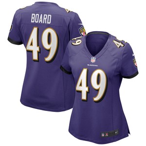 Chris Board Baltimore Ravens Womens Game Jersey - Purple Nfl