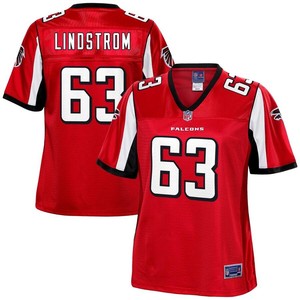 Chris Lindstrom Atlanta Falcons Nfl Pro Line Womens Team Player Jersey - Red