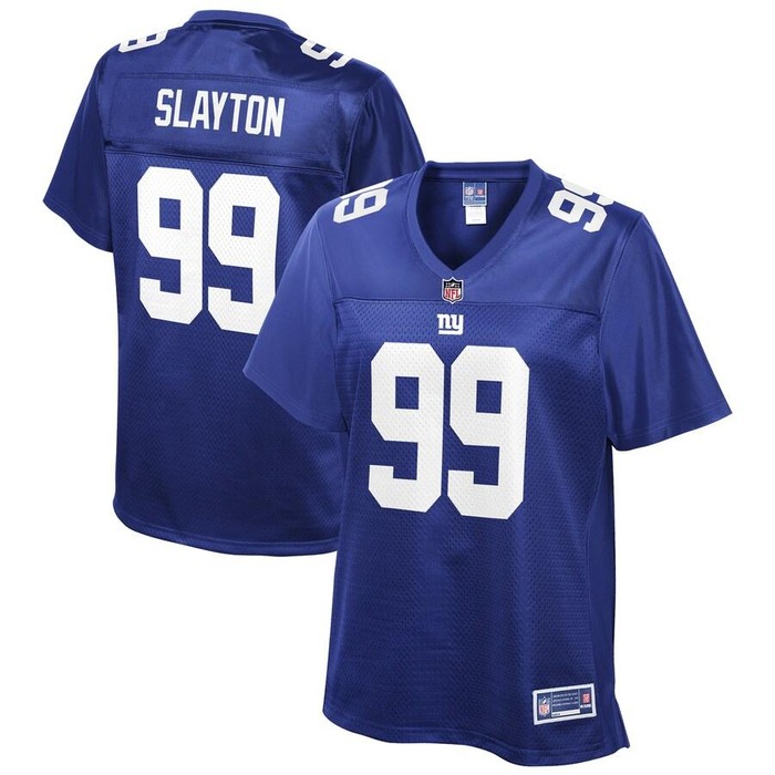 Chris Slayton New York Giants Nfl Pro Line Womens Team Player Jersey - Royal