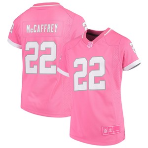 Christian Mccaffrey Carolina Panthers Girls Fashion Bubble Gum Jersey - Pink Nfl