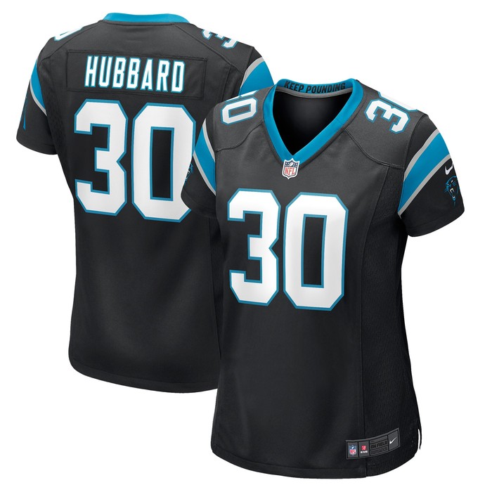 Chuba Hubbard Carolina Panthers Womens Game Jersey - Black Nfl