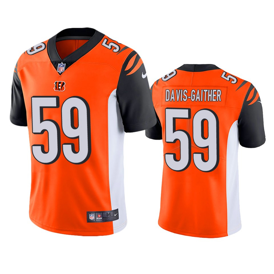 Cincinnati Bengals Akeem Davis-gaither Orange Vapor Untouchable Limited Jersey - Cocomos