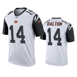 Cincinnati Bengals Andy Dalton White Color Rush Legend Jersey - Mens