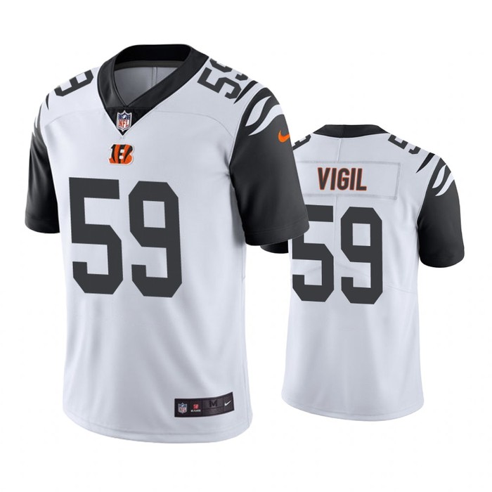 Cincinnati Bengals Nick Vigil White Nike Color Rush Limited Jersey