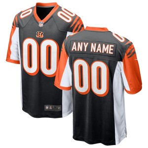 Cincinnati Bengals Nike 2018 Custom Game Jersey - Black