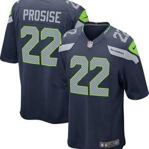 C.j. Prosise Seattle Seahawks Game Jersey - College Navy Nfl