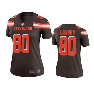 Cleveland Browns #80 Jarvis Landry Brown Legend Jersey - Women