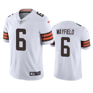 Cleveland Browns Baker Mayfield White 2020 Vapor Limited Jersey - Mens