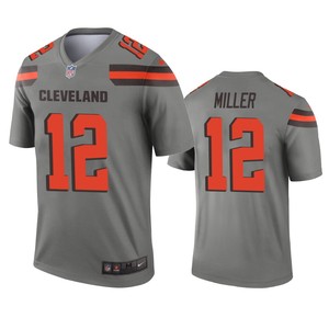 Cleveland Browns Braxton Miller Gray Inverted Legend Jersey