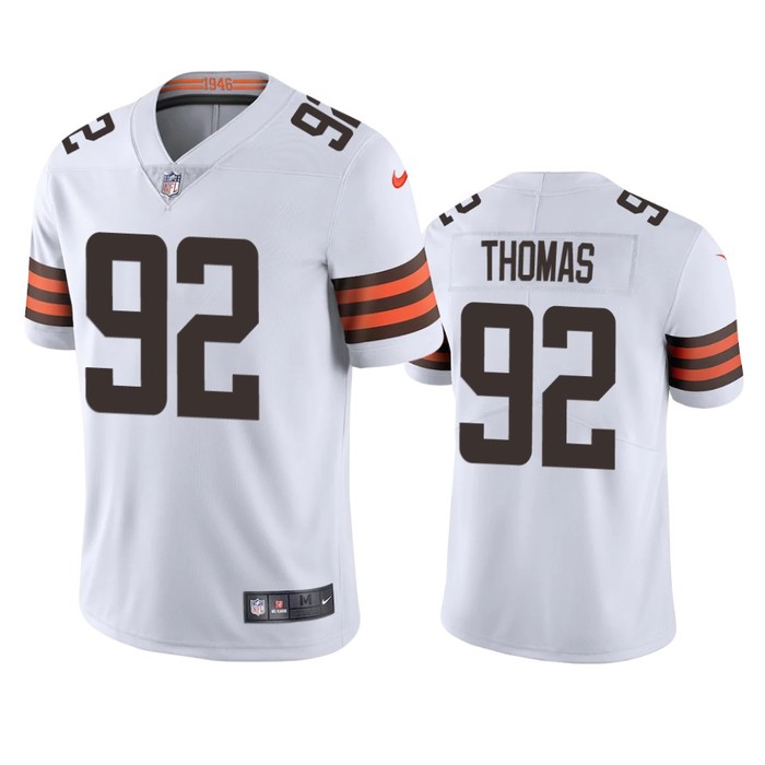 Cleveland Browns Chad Thomas White 2020 Vapor Limited Jersey - Mens