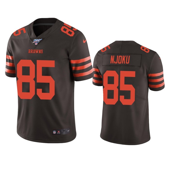 Cleveland Browns David Njoku Brown 100th Season Color Rush Limited Jersey