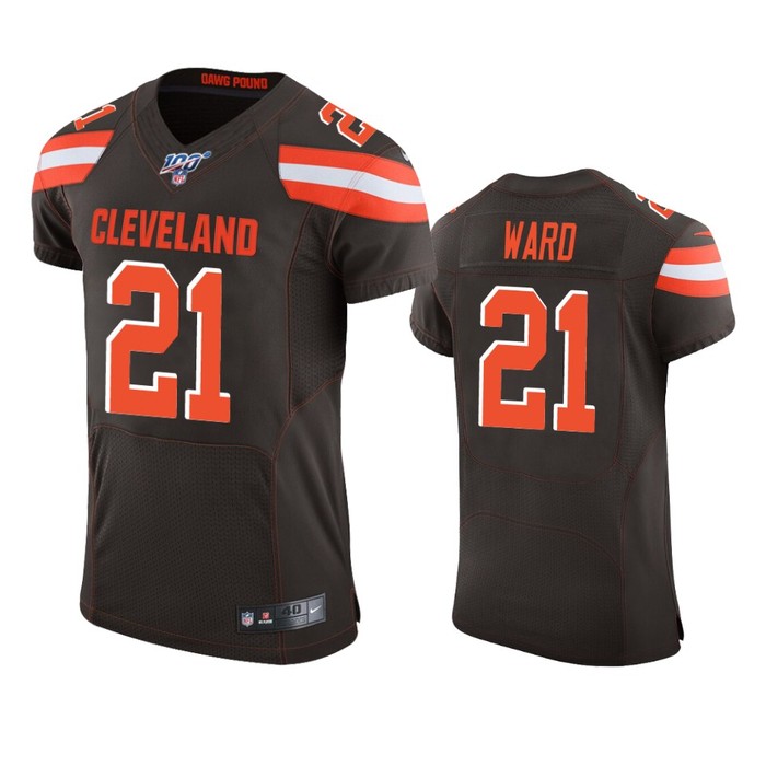 Cleveland Browns Denzel Ward Brown 100th Season Vapor Elite Jersey