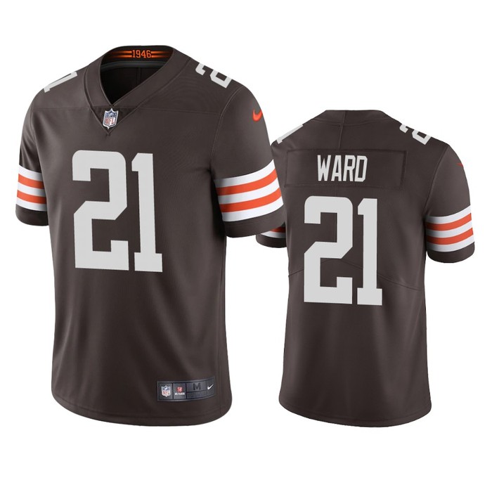 Cleveland Browns Denzel Ward Brown 2020 Vapor Limited Jersey - Mens