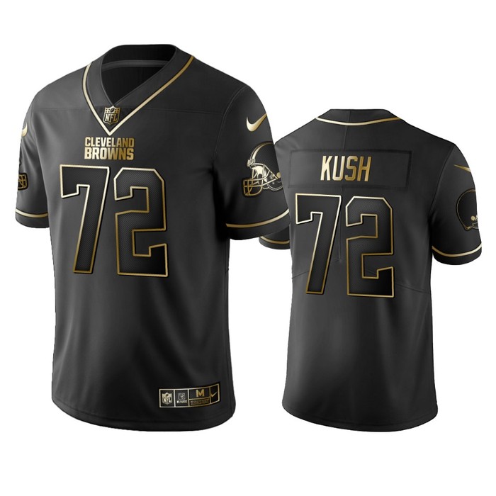 Cleveland Browns Eric Kush Black Golden Edition 2019 Vapor Untouchable Limited Jersey - Mens