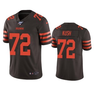 Cleveland Browns Eric Kush Brown 100th Season Color Rush Limited Jersey