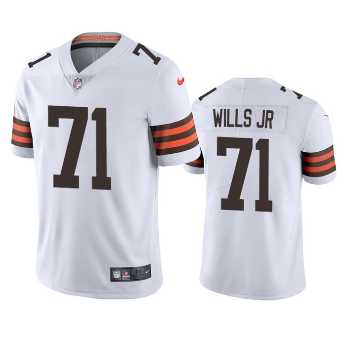 Cleveland Browns Jedrick Wills White 2020 Nfl Draft Vapor Limited Jersey