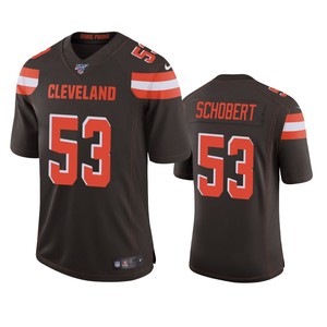 Cleveland Browns Joe Schobert Brown 100th Season Vapor Limited Jersey