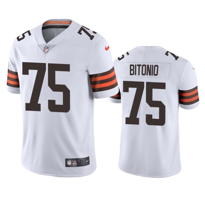 Cleveland Browns Joel Bitonio White 2020 Vapor Limited Jersey - Mens