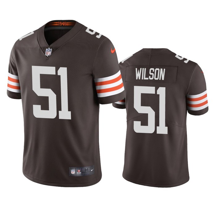 Cleveland Browns Mack Wilson Brown 2020 Vapor Limited Jersey - Mens